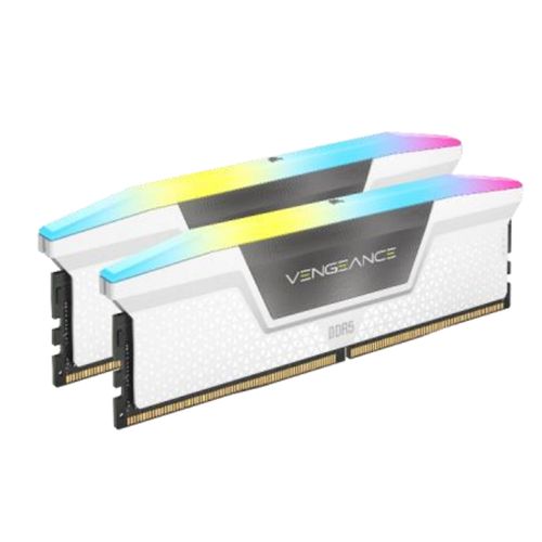 Corsair Vengeance RGB 32GB DDR5 5200MHz White RAM Kit 2x16GB Corsair Vengeance RGB 32GB DDR5 5200MHz White RAM Kit 2x16GB